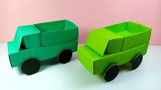 PAPER TRUCK / How to make a truck by pape/DIY Paper Car/Easy Origami Car Craft / Paper Truck Idea