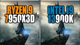 7950X3D vs 13900K Benchmarks + RTX 4090 - Tested 15 Games and Applications