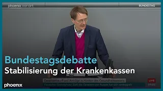 Bundestagsdebatte zur finanziellen Stabilisierung der gesetzlichen Krankenversicherung am 23.09.22