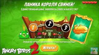 King Pig Panic/Паника короля свиней! 01/08/2021 Angry Birds 2.