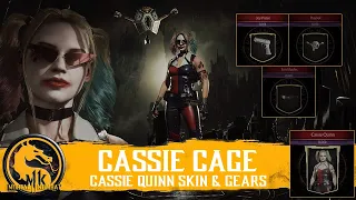 Mortal Kombat 11 - Cassie Cage (Harley Quinn) Cassie Quinn Skin and Gears