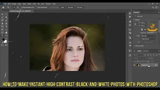 how to make instant high contrast black and white photos with photoshop