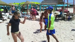 Анімація. Танці на пляжі. Готель Le Zenith *** Tunisia, Hammamet - 2018 ***
