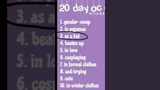20 days oc challenge