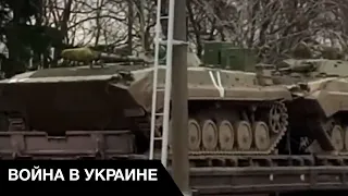 🔴 РФ перебросила в Беларусь крупный эшелон с воинской техникой