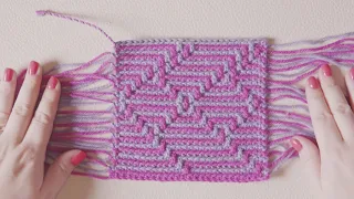 HAVANA CAL - Double Border & Tails in Mosaic Crochet