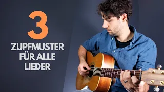 3 einfache Zupfmuster für Gitarre