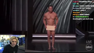 xQc Reacts to John Cena Appearing Naked at the Oscar Awards