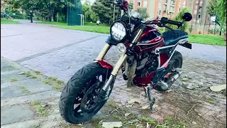 Honda Twister modificada a Scrambler.