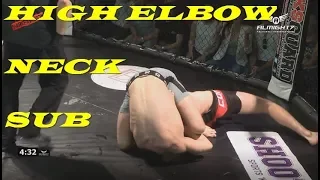 High Elbow Neck Sub  -  Almighty Fighting Championship  -  Grant  Vs  Thinghaugen