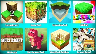 LokiCraft,ExplorationCraft,Realm Craft,Survivalcraft 2,Multi Craft,World Craft Building,Jurassic