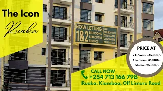 The Icon Ruaka | Modern 2 Bedroom, 1 Bedroom, and Executive Studios for Rent in Ruaka, Limuru Road