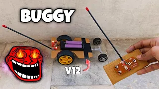 Make this Rc stunt car at home very easily!! With cardboard
