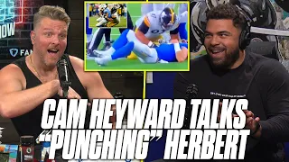 Cam Heyward Talks His "Punch" On Herbert, His Hopes For The Steelers | Pat McAfee Reacts