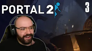 Putting an Idiot in Control & The Condemned Testing Chambers - Portal 2 | Blind Playthrough [Part 3]