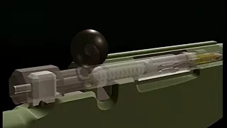 Sniper rifle action of mechanism AW.wmv #sniper #sniperrifle #howitworks #boltactionrifle