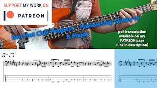 Red Hot Chili Peppers - Mellowship Slinky in B major (Bass cover with tabs)