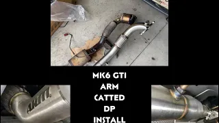 MK6 Gti Arm Catted Downpipe Install | Everything You Need to Know
