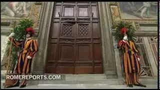 Conclave begins behind closed doors, as the famous 'Extra Omnes' phrase is announced