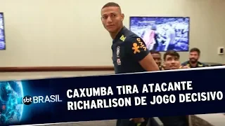 Caxumba tira atacante Richarlison de jogo decisivo pela Copa América | SBT Brasil (27/06/19)