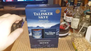 TALISKER SKYE SCOTCH SINGLE MALT WHISKY GIFT PACK WITH HIP FLASK (4K)