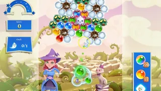 Bubble Witch 2 Saga Level 2599 with no booster & 2 bubbles left