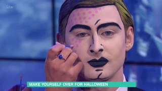 Pop Art Halloween Make-Up | This Morning