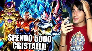 SPENDO 5000 CRISTALLI per GOKU e VEGETA BLUE! Dragon Ball Legends Summon Anniversario ITA