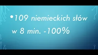 Nauczę Cię 109 niemieckich słów w 8 min.