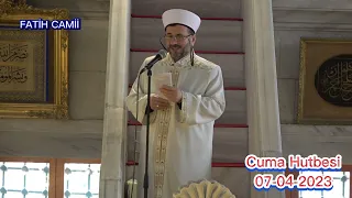 Cuma Hutbesi ve Namazi Hafiz( Galip Usta Hocaefendi)07-04-2023