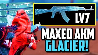 MAXED GLACIER AKM SKIN TO LOOT CRATE!! | PUBG Mobile