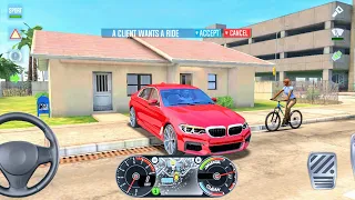 Taxi Sim 2020 - Bmw Sedan Car Taxi Driving in miami - Car Games Android Gameplay