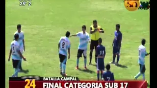 Batalla campal en la final de la categoría sub 17