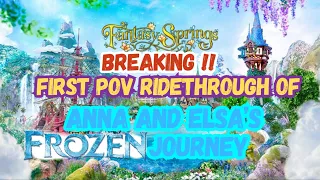 Fantasy Springs First Ridethrough Of Anna And Elsa’s Frozen Journey | Frozen Ride | Tokyo Disneysea