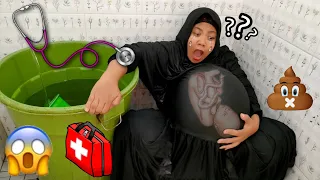 Drama Parodi ❤️ Kasihan Ibu Hamil Lucu Sakit Perut Melahirkan Sendirian Gara-gara Kamar Mandi Licin