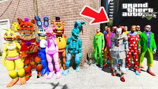 GTA 5 FNAF ANIMATRONICS - HOW NIGHTFUL ANIMATRONICS AND FREDDY SAVED CHIKA