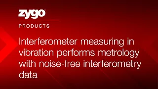 Interferometer measuring in vibration performs metrology with noise-free interferometry data