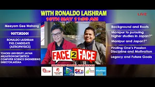 FACE 2 FACE WITH RONALDO LAISHRAM || 10TH  MAY 2024 DIAMOND TV