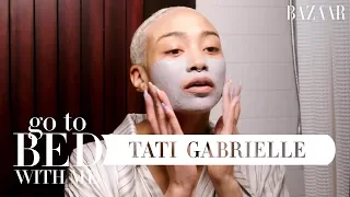 Actress Tati Gabrielle's Natural Nighttime Skincare Routine | Go To Bed With Me | Harper's BAZAAR