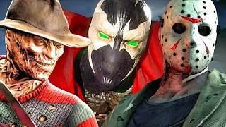 MK11 All Guest Character Endings (Spawn,Terminator, Alien, Jason, Predator, Kratos, Freddy, Joker)