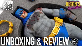 Batman The Dark Knight Returns Battle Damaged Rovanic Studio 1/6 Scale Figure Unboxing & Review
