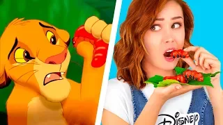 9 Desafío De Comida De Pixar vs Comida De Disney / Hacemos Las Mejores Comidas De Las Películas