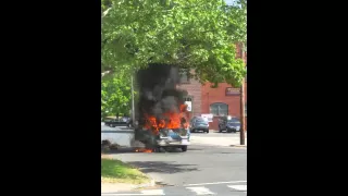 #vwbus  #caronfire #northamptonmassachusetts