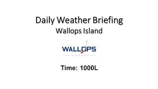 Daily Wallops Island Extended Weather Briefing March 20th 2024