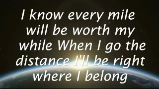 Go The Distance - Michael Bolton (Lyrics) HD