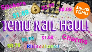 Awesome Nail Art Haul|Charms|Stickers|Rhinestones|#nailhaul|#spring|#summer @temu