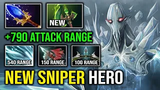NEW 7.35 Sniper Hero +790 Attack Range Unlimited Freeze Slow DPS Solo Mid Ancient Apparition Dota 2