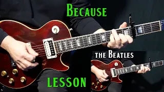 how to play "Because" on guitar by The Beatles | guitar lesson tutorial