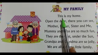 My Family Poem: A Symphony of Love and Togetherness ❤️👨‍👩‍👧‍👦|| My Little family ||