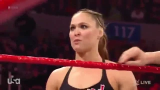 Ronda Rousey and Natalya vs Sasha Banks & Bayley full match